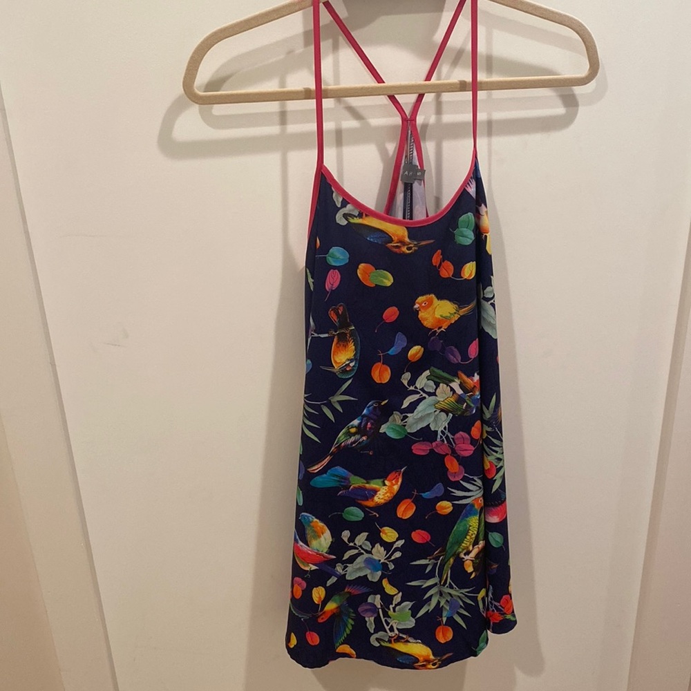 LF tropical paradise pattern dress S